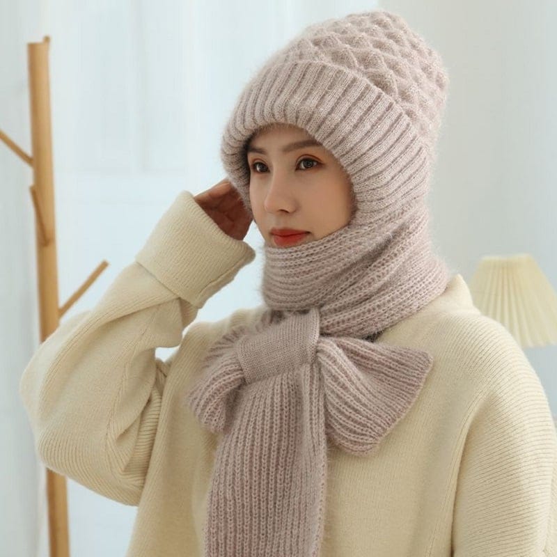 Winter Hot Sale 60% OFF Integrated Ear Protection Windproof Cap Scarf