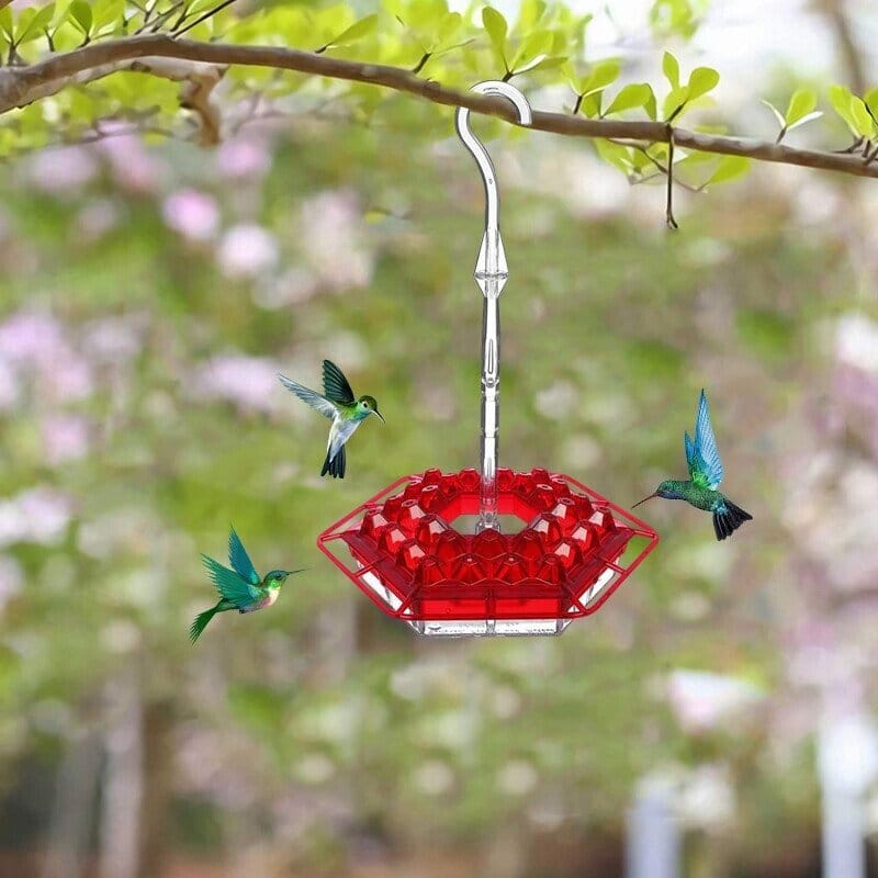 (Last Day Promotion-SAVE 50% OFF) Hummingbird Feeder With Perch And Built-in Ant Moat
