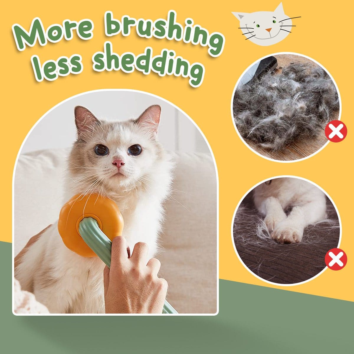 Pumpkin Pet Grooming Comb Self Cleaning Slicker Brush