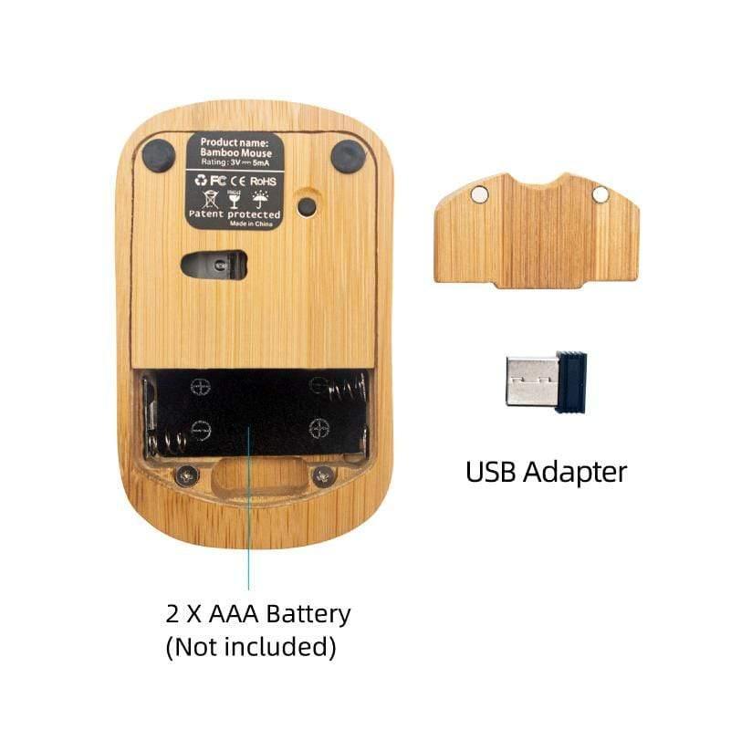 Handmade Wireless Bamboo Mouse