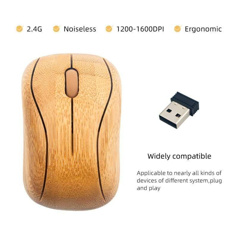 Handmade Wireless Bamboo Mouse