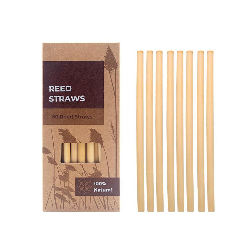 Natural Reed Straws - Pack of 50