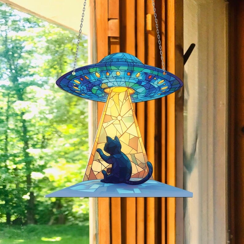 UFO Window Decorations  Alien UFO Abduction Window Decorations