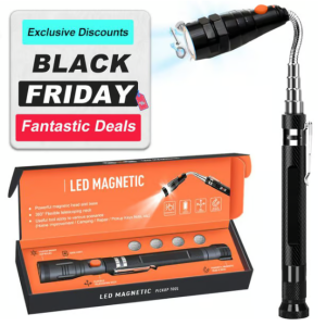 Multifunctional Magnetic Telescopic Flashlight