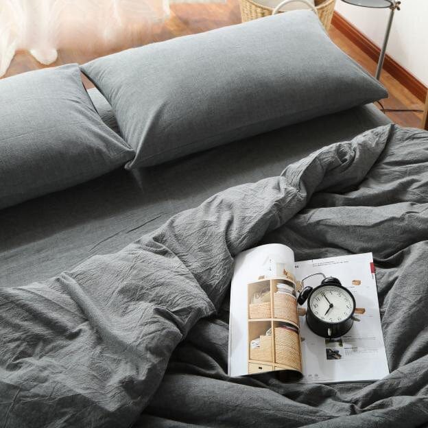 Light Grey Cotton Bed Sheets
