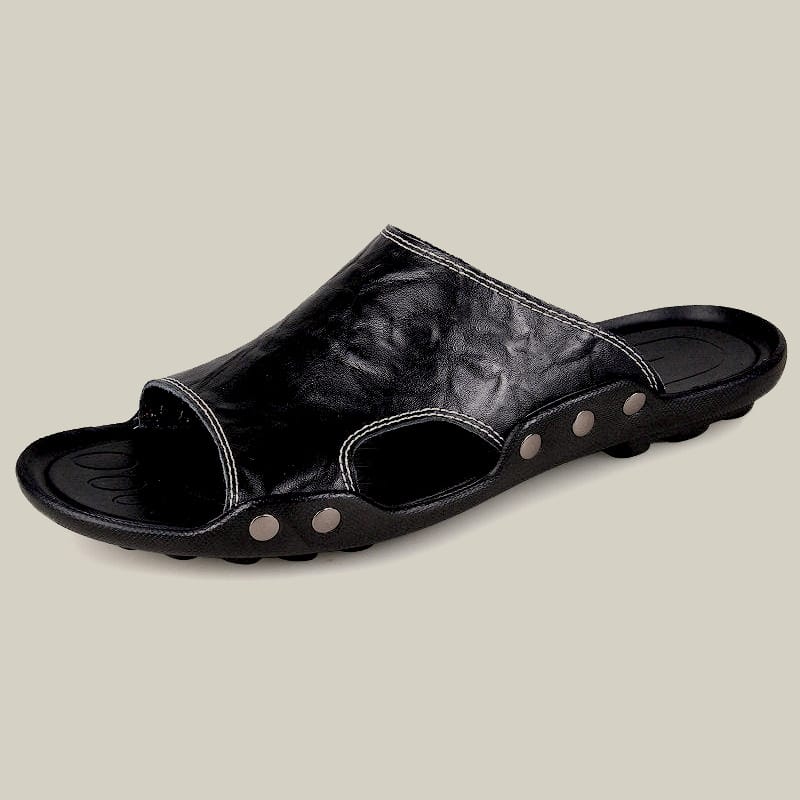 2023 Beach Arch Support Outdoor Leather Sandal Slippers
