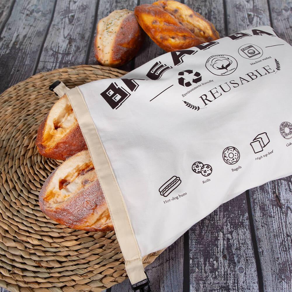 Reusable Organic Cotton Bread Bag