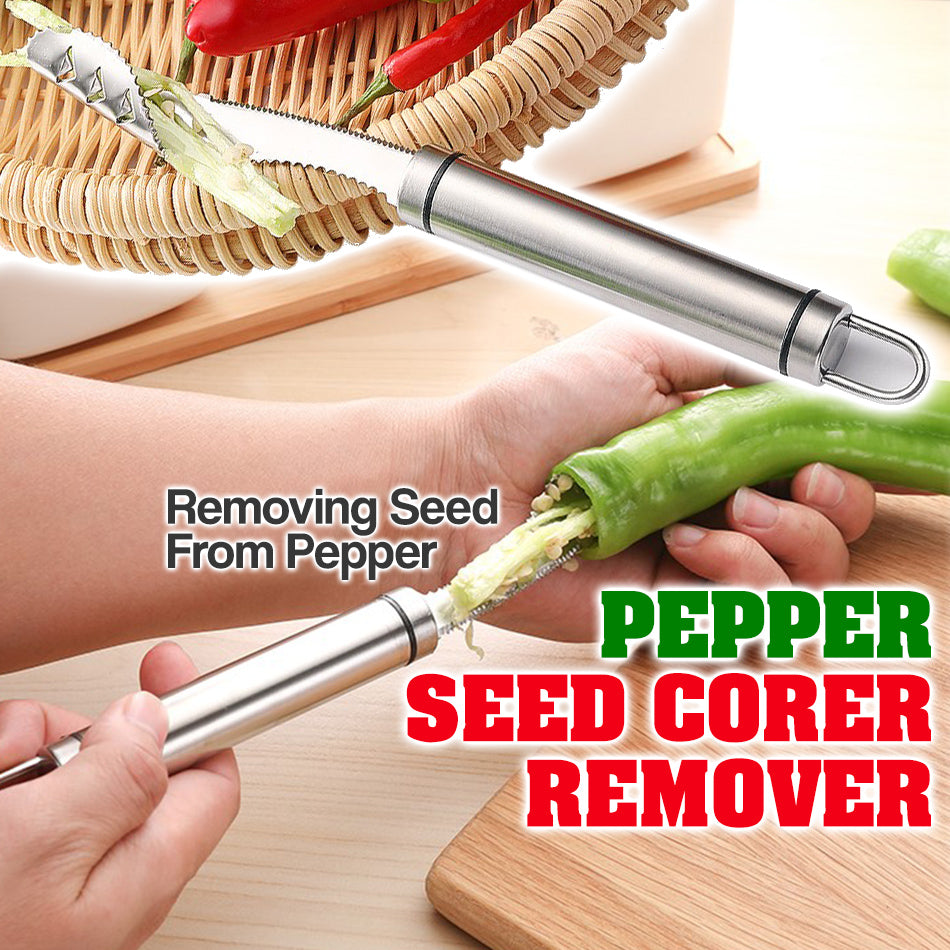 (Early Christmas Sale- SAVE 48% OFF) Pepper Seed Corer Remover (Buy 3 Get 2 Free)