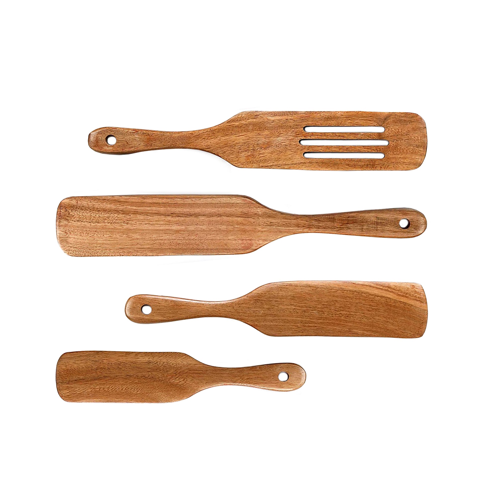 Teak Wood Spurtle Set