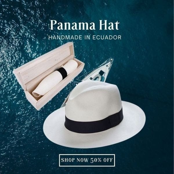 Last Day Promotion 49% OFF--Classic Panama Hat-Handmade In Ecuador