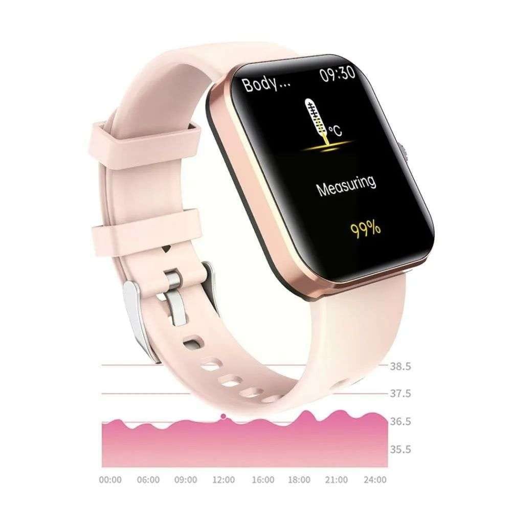 All day monitoring of heart rate,blood sugar, and blood pressure Bluetooth fashion watch support 24 languages