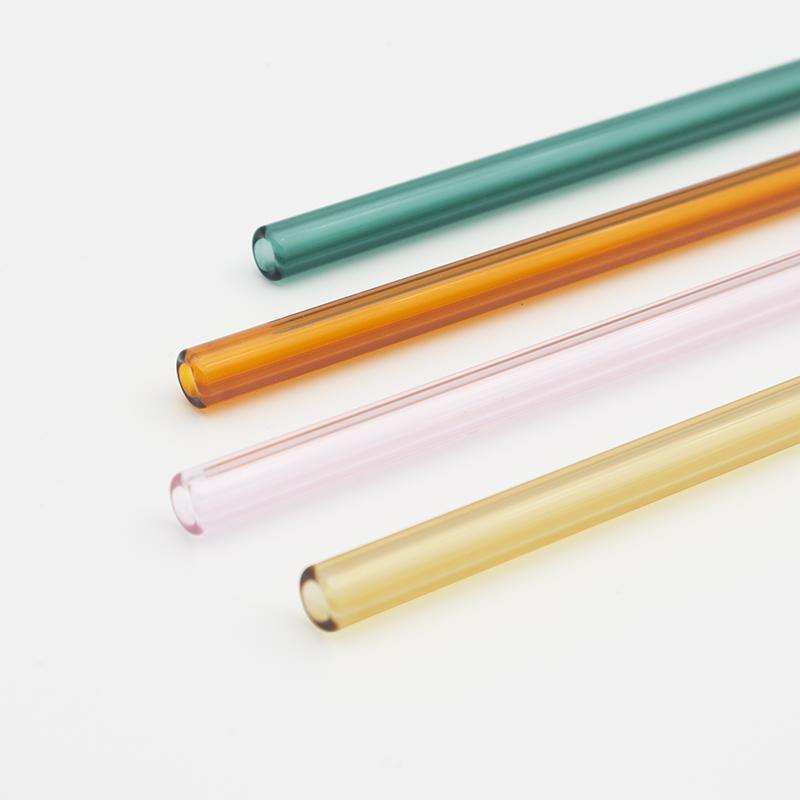 Bent Glass Straws - Pack of 4