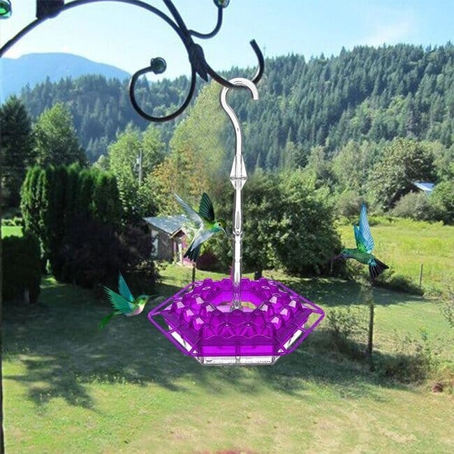 (Last Day Promotion-SAVE 50% OFF) Hummingbird Feeder With Perch And Built-in Ant Moat