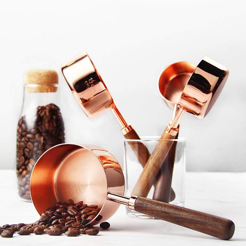 Copper Plated Measuring Cups and Spoons