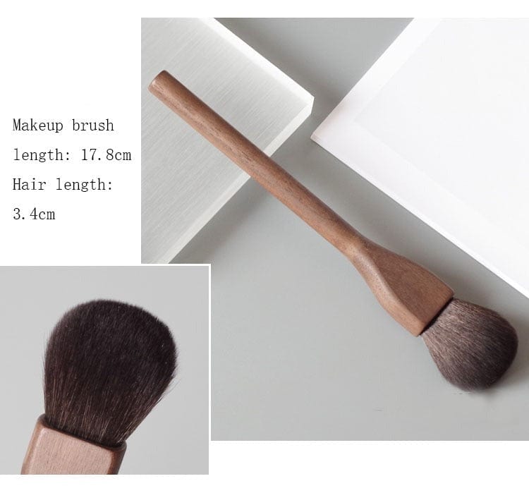 Makeup Brush with Wood Handle