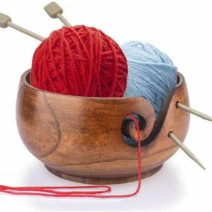 Wooden Yarn Crochet Holder