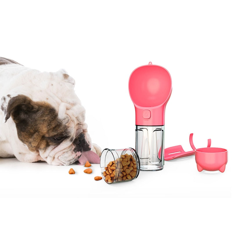 4-in-1 Portable Pet Water and Food Bottle