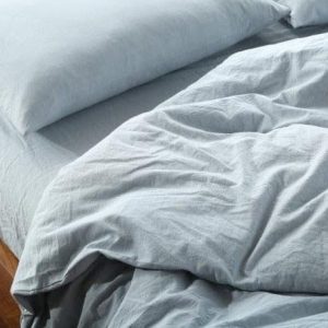 Light Blue Cotton Bed Sheets