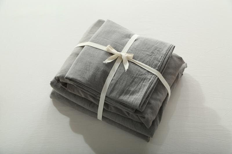 Light Grey Cotton Bed Sheets