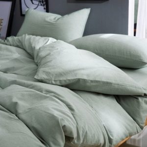 Grey Green Tone Cotton Bed Sheets