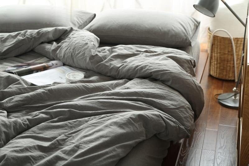 Light Grey Cotton Bed Sheets