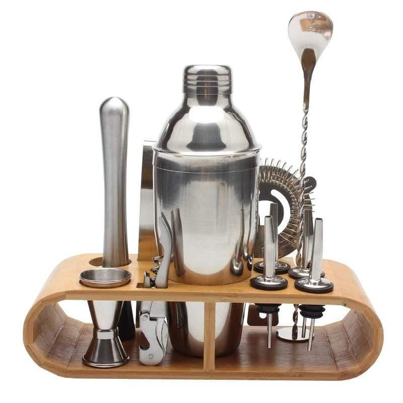 Cocktail Shaker Mixer Bartender Kit Set of 12