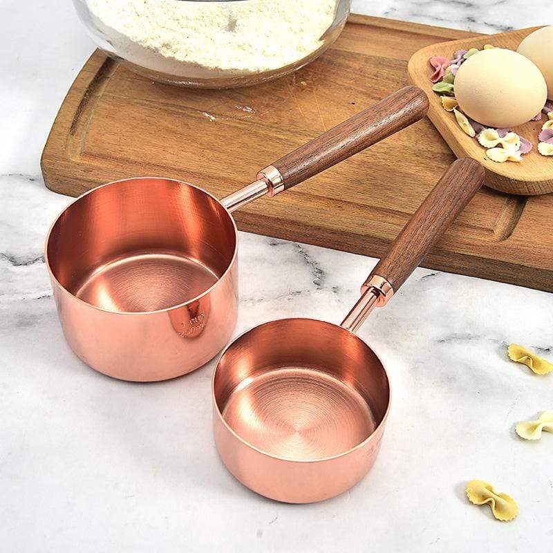 Copper Plated Measuring Cups and Spoons