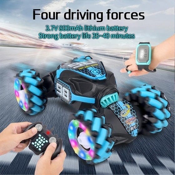 Last Day 70% OFFGesture Sensing RC Stunt Car With Light & Music