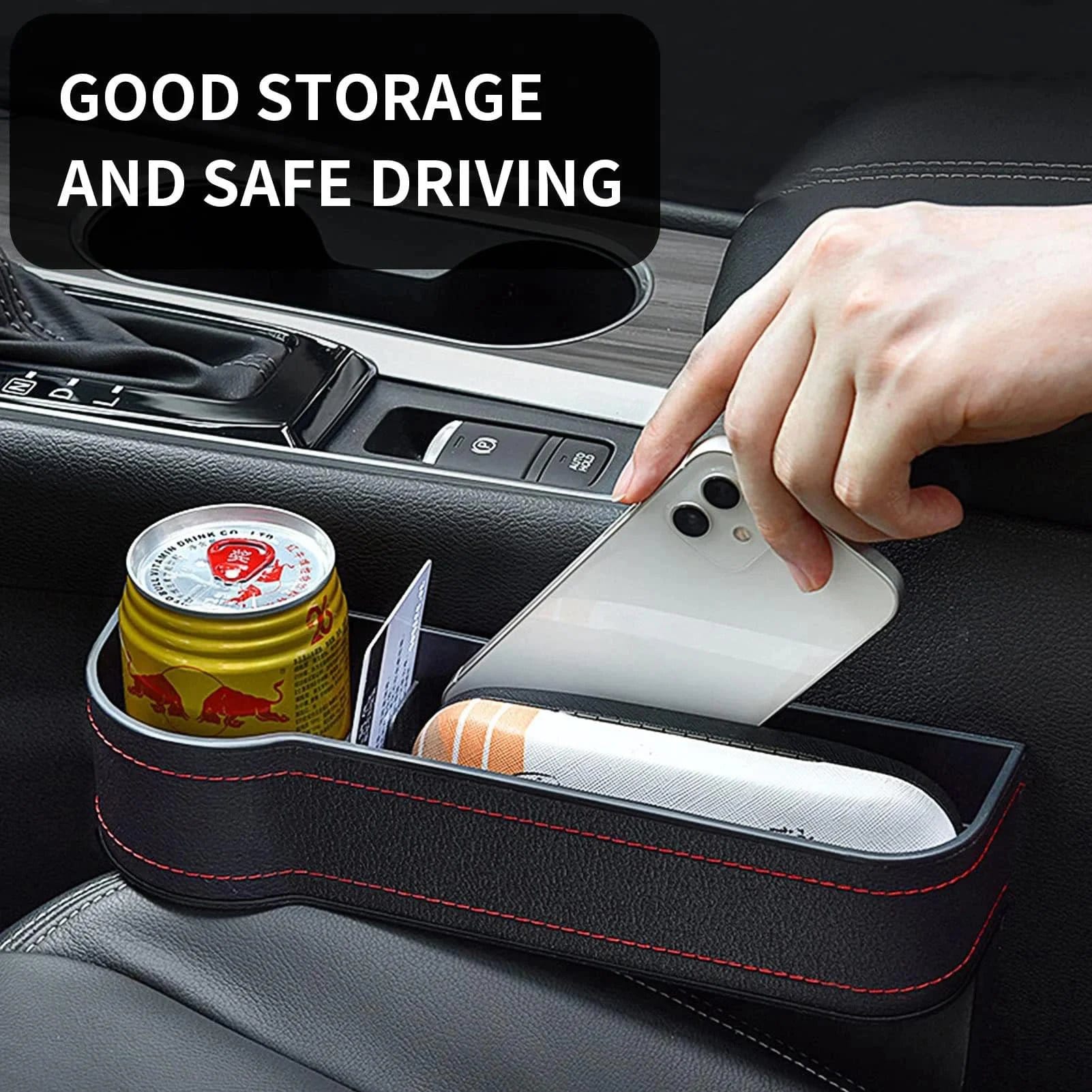 Last day 49% OFF-Leather Multifunctional Car Seat Organizer