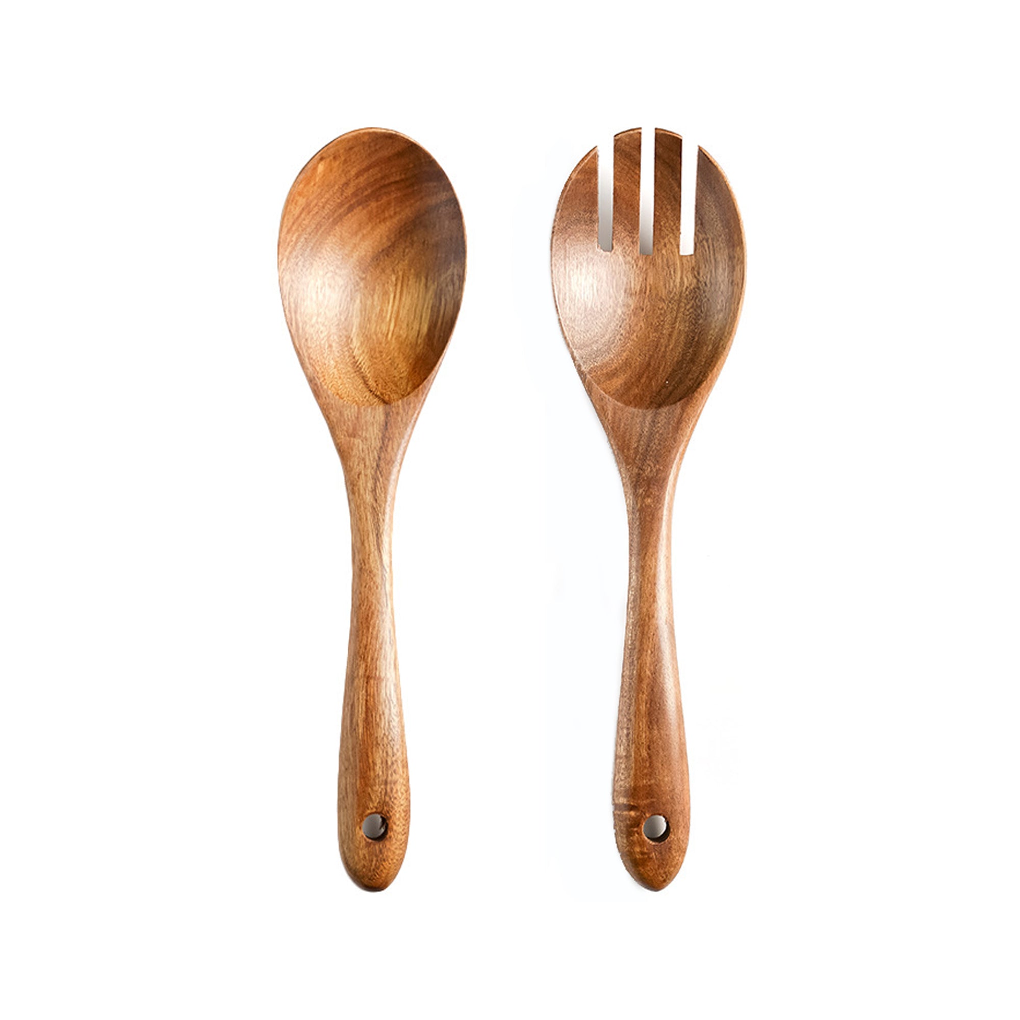 Acacia Wood Salad Servers Set of 2