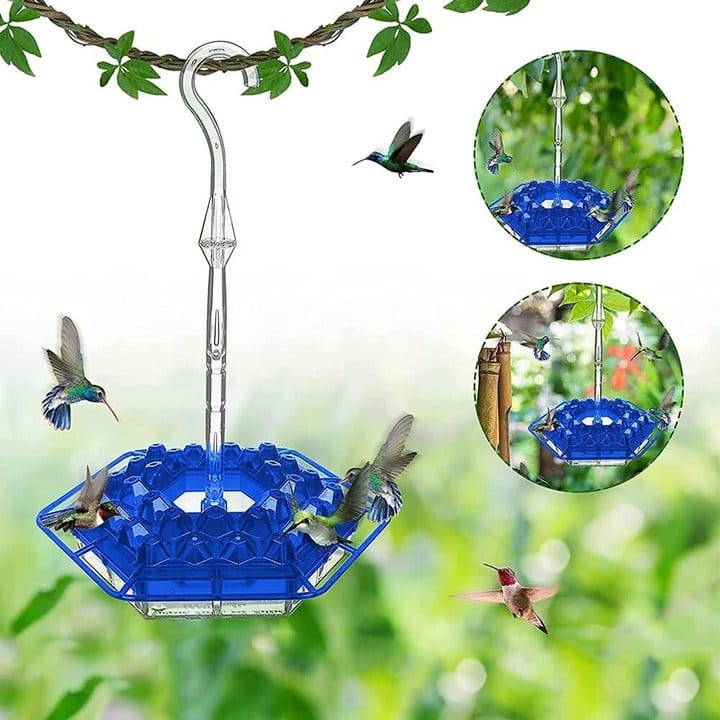 (Last Day Promotion-SAVE 50% OFF) Hummingbird Feeder With Perch And Built-in Ant Moat