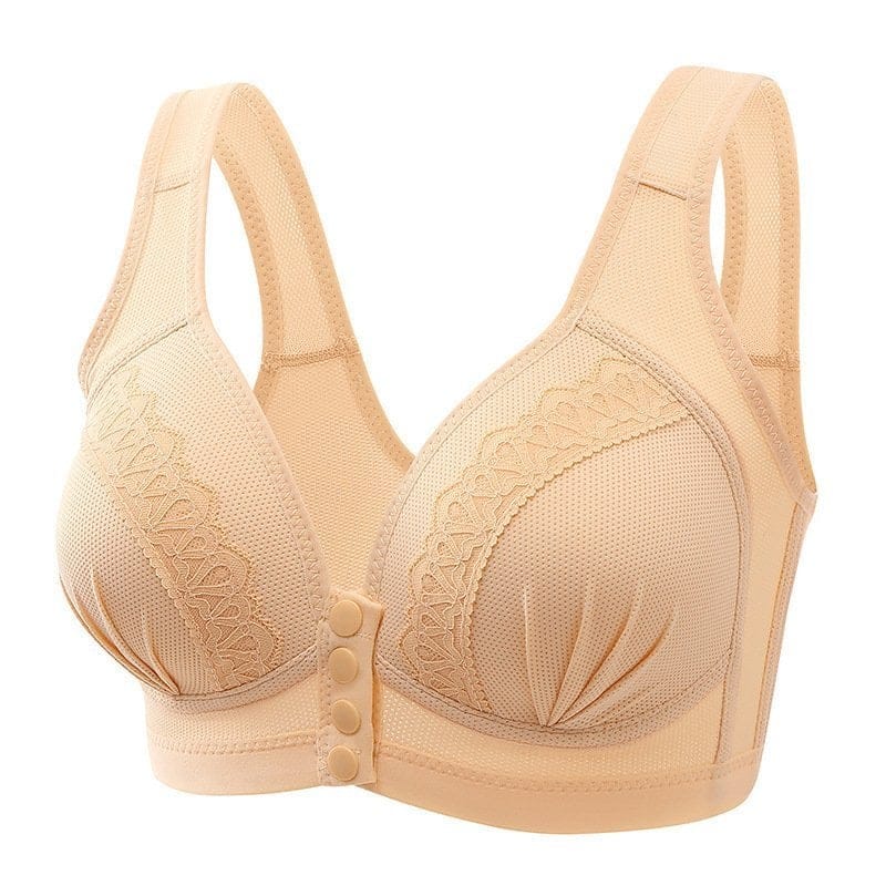 LAST DAY 75%OFF-2023 FRONT BUTTON BREATHABLE SKIN-FRIENDLY COTTON BRA
