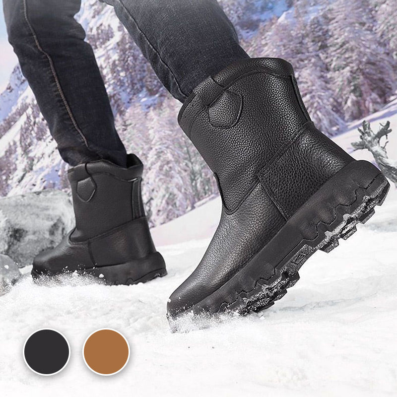 Winter Specials Plush Lining Warm Leather Snow Boots