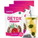 LULUTOX Detox Tea - Herbal Blend with Dandelion Ginseng and Ginger