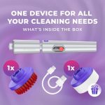 SYNOSHI PRO Electric Spin Scrubber, Cordless Cleaning Brush Bathroom Scrubber.